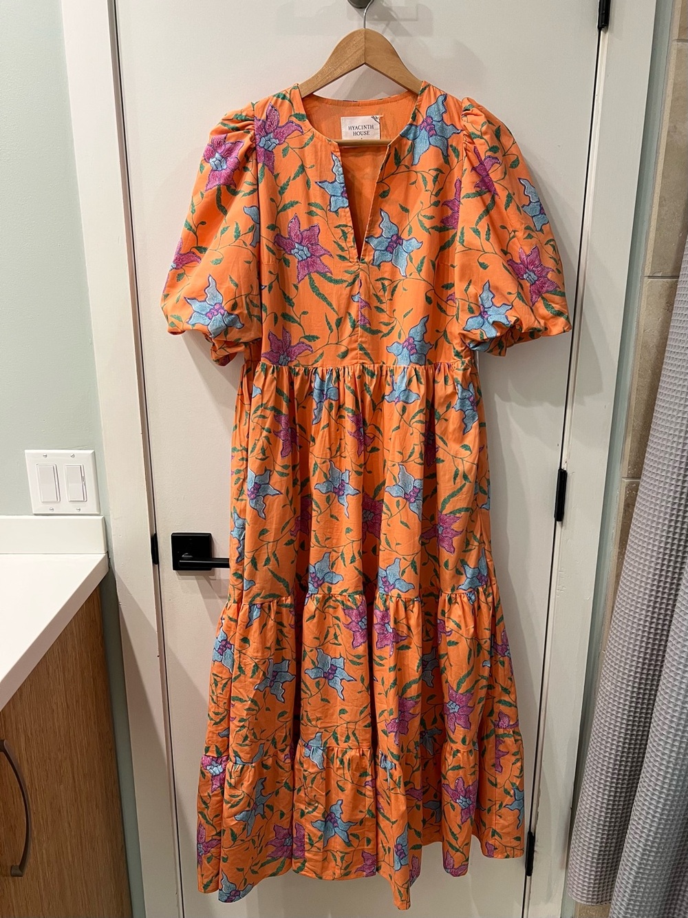 Tuckernuck - Hyacinth House - Orange & Pink Cisco Floral Maxi Dress - Picture 2 of 6